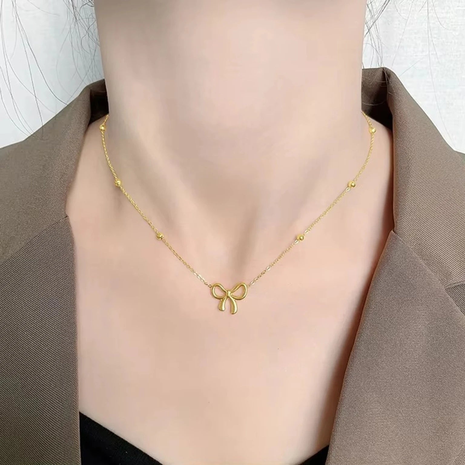 Bow Elegance Anti-Tarnish Chain