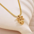 Amour Bow Heart Anti-Tarnish Chain
