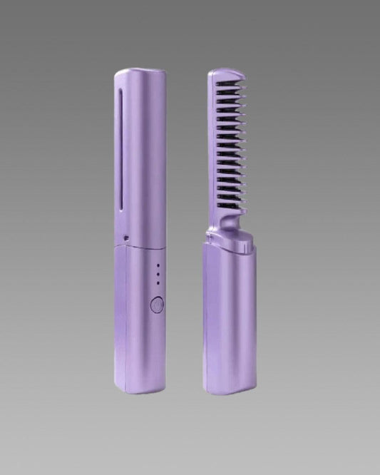 Portable Mini Hair Straightener Cordless Rechargeable Mini Hot Comb