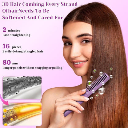 Portable Mini Hair Straightener Cordless Rechargeable Mini Hot Comb