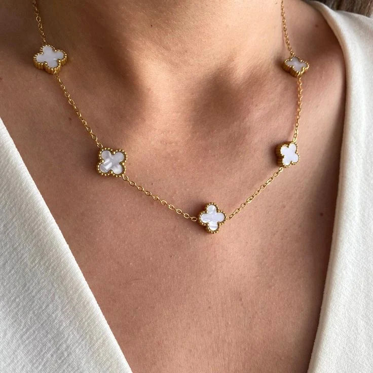 Ivory Clover Anti-Tarnish Chain
