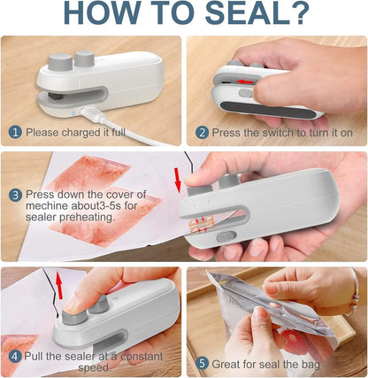 FreshMate™ Portable Mini Sealer | No Preheating Needed