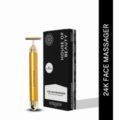 24K Gold Energy Beauty Bar Electric Facial Massage Roller