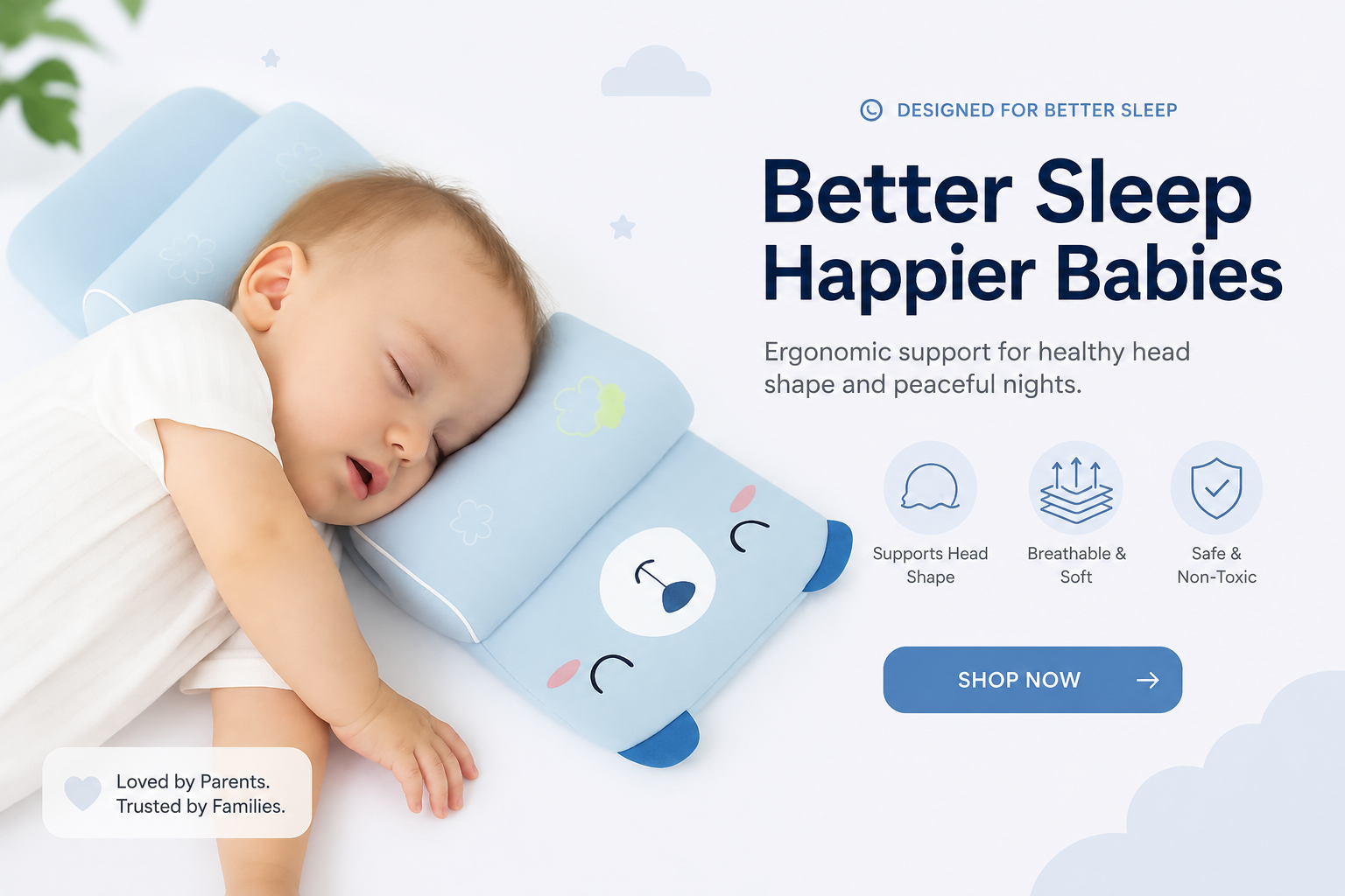 Baby Shaping Head Support Pillow